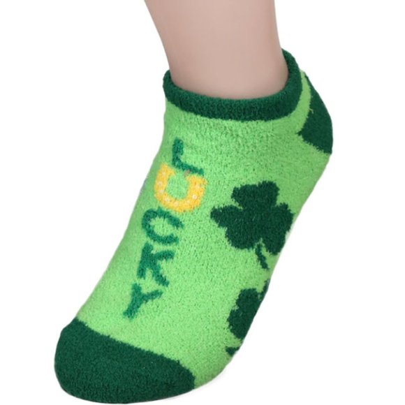 Accessories - *3/$15* Lucky Clover St. Paddys Day Fuzzy Footie Socks